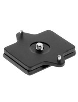 Camera specific, Arca-Swiss compatible, quick release plate. This custom plate is designed to prevent your camera from twisting while it's mounted on your tripod head.