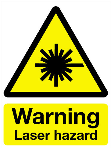 Warning laser hazard sign - Signs 2 Safety