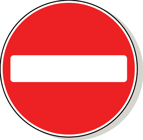 No entry traffic sign - Signs 2 Safety