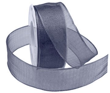 sheer silver ribbon