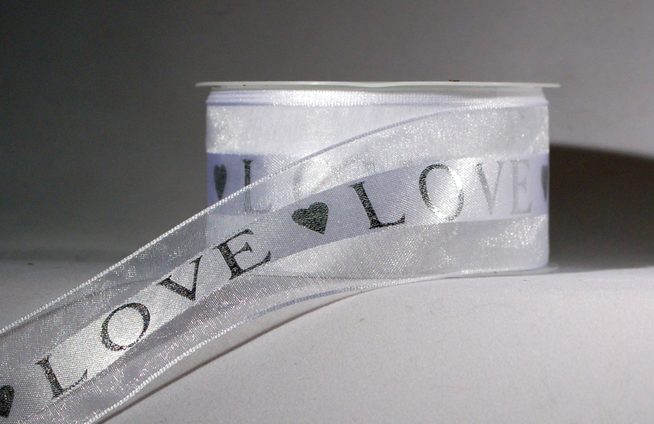 Sheer Love Ribbon, 1-1/2 inch width, 20 yards - Over the Moon Ribbons
