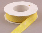 Yellow Swiss Mini Dots Ribbon , 7/8 inch width 