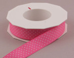 Pink Swiss Mini Dots Ribbon, 3/8 or 7/8 inch width 