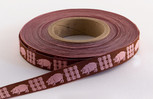 Piggy Ribbon,  5/8 inch, increments of 5 yards or 27-yard roll