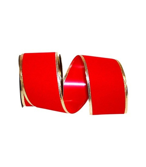 4” Dark Red Velvet Laser Edge Ribbon – Ellis Home & Garden