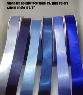 Light Blue Prasent 6 mm 50 m Satin Double Face Ribbon Roll 