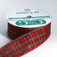 Wired Traditional Plaid Ribbon | 2 1/2 inch width | 50 yards Now Named Multi Classic