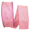  Wired Pink Linen Ribbon | 50 yards | 2 widths