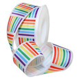 Rainbow Geo Ribbon | 1 1/2 Inches Wide | By The Yard