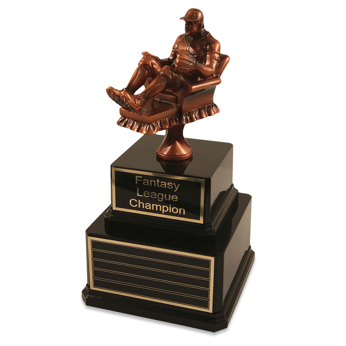 Perpetual Fantasy Baseball Man Trophy - Far Out Awards