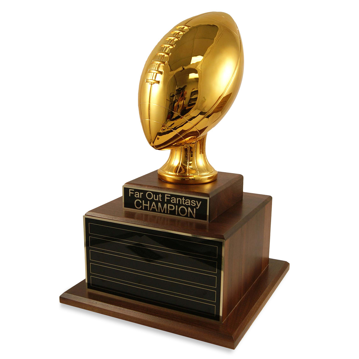 Perpetual Deluxe Gold Football Trophy - Far Out Awards