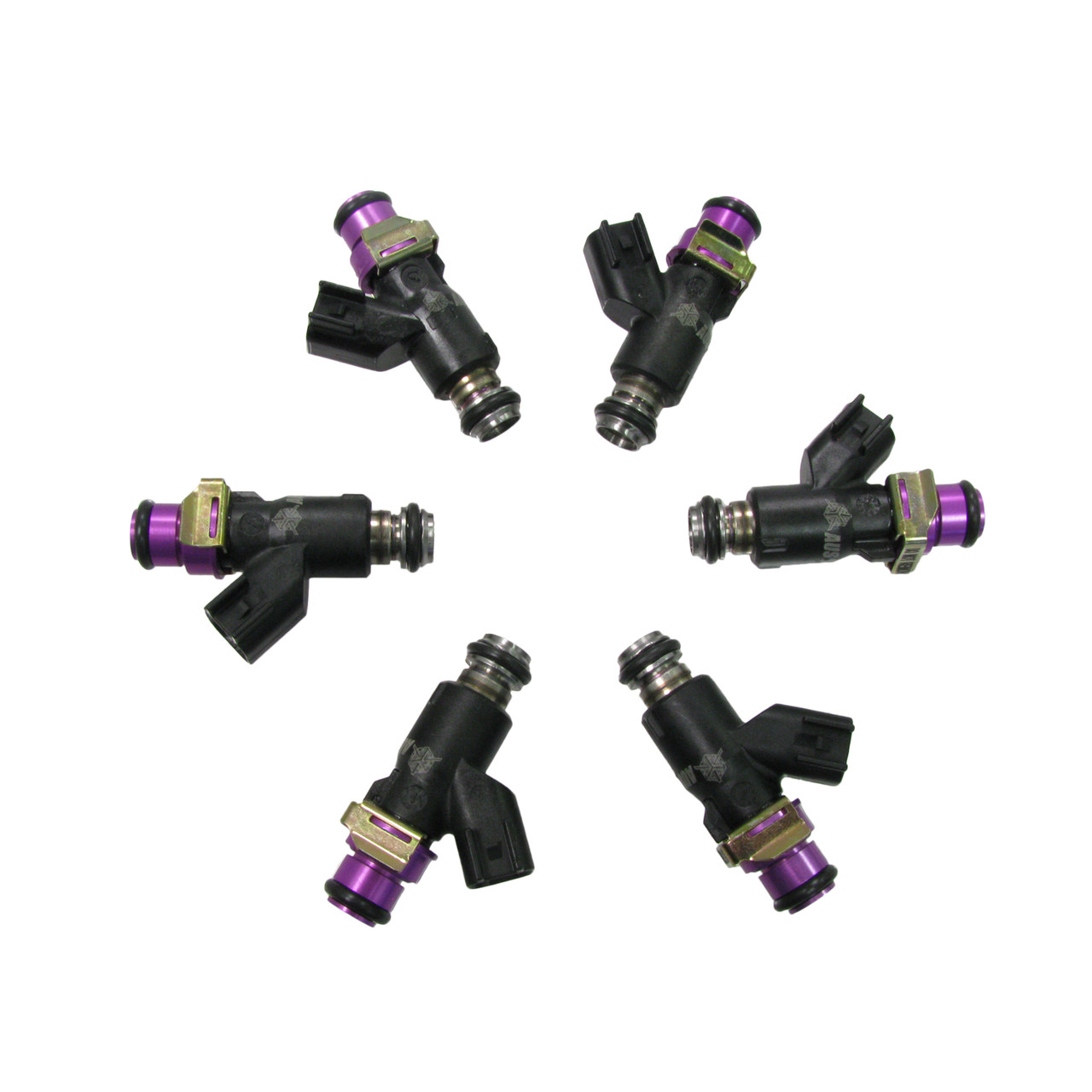 Set of 6 Racing Performance Fuel Injectors 350 cc/min at 43 PSI