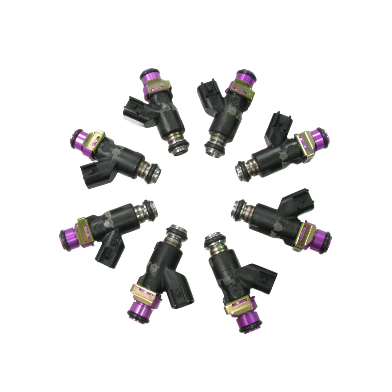 Set of 8 Racing Performance Fuel Injectors 450 cc/min at 43 PSI