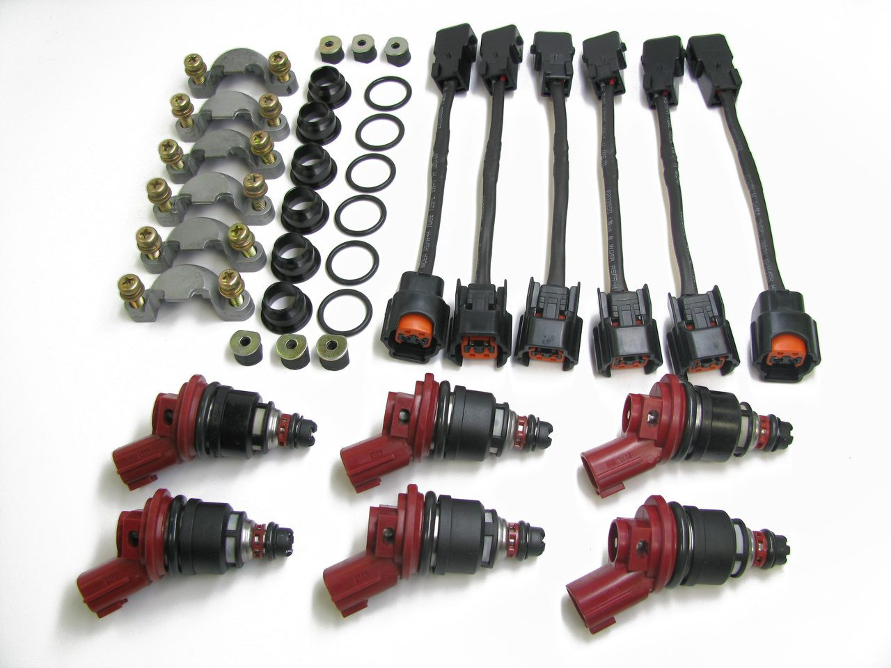 Set of 6 Racing Performance Fuel Injectors 380 cc/min at 43 PSI