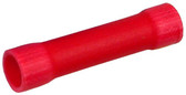 Red Vinyl Insulated Butt Connectors 16 and 22 Ga 50 Pack