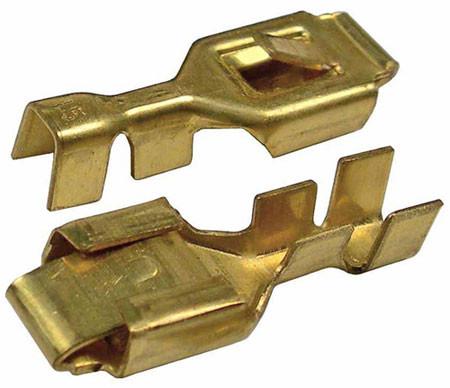 Brass Female Lock Type Tab Connector 5 Pack - The Repair Connector Store