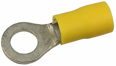 #10 Stud Ring Terminal Crimp Connector Yellow