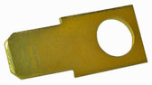 Brass Male 1/4" Tab with #10 Mounting Hole