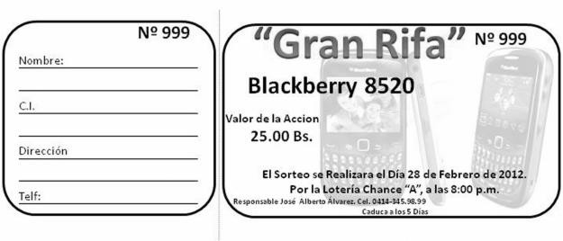 Libreta De Rifa Boletos De Rifa Imprenta Online