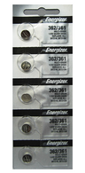 Energizer Batteries 362/361 (SR721W, SR721SW) Silver Oxide Watch Batteries 5 Pk