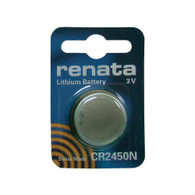CR2450N Renata Single Cell , 3 Volt Lithium Manganese Dioxide Battery. COMP-33N