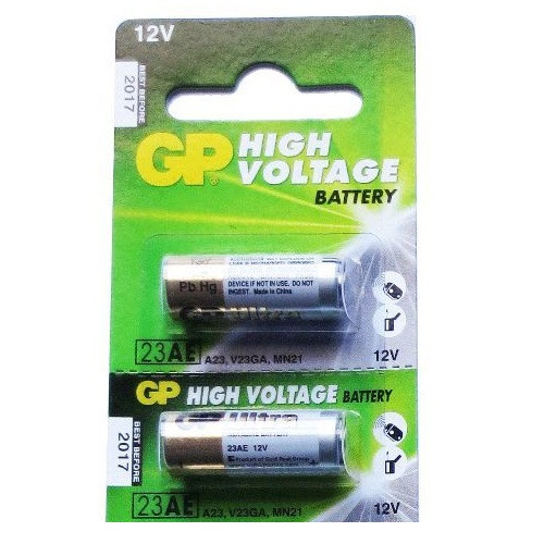 Strip 5 GP High Voltage 12v A23 23AE Batteries - 12V