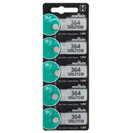 Murata Replaces Sony Watch Battery Button cell SR621SW SR-621SW 364 (Pack of 5)