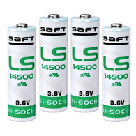 Saft LS 14500 3.6v Standard Capacity "AA" Cell (4 Pack)