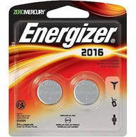 Energizer 2016 3V Lithium Button Cell Battery Retail Pack - 2-Pack