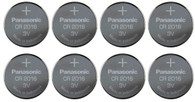 CR2016 ECR2016 Dl2016 3V Lithium Panasonic 8 pk.