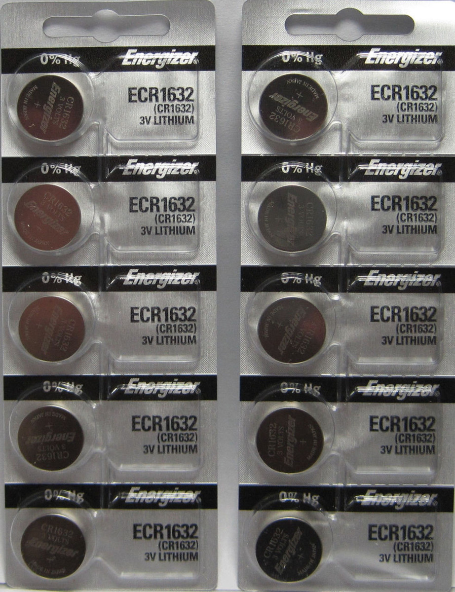 Energizer 2032 Batteries (10 Pack), 3V Lithium Coin Batteries 