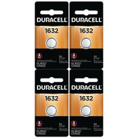 4 Pcs Fresh Duracell Lithium Battery ECR1632 CR1632 DL 1632 3V Batteries