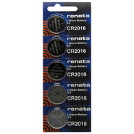 Renata 2016 Coin cell Battery 5 Batteries