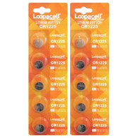 10 CR1225 Thermometer Batteries By Loopacell