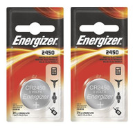 Energizer Lithium Coin Blister Pack Watch/Electronic Batteries 2450 (Pack of 2)