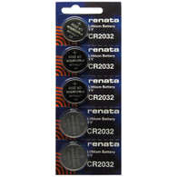 Renata 2032 Lithium Button Cell 5 Batteries