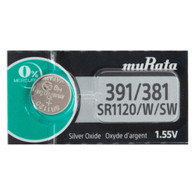 Murata Silver Oxide 1.55V Batteries Size SR1120SW (391) (Pack of 5) - Replaces Sony