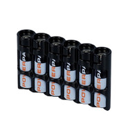 AAA 6 Pack slimline - Battery case - storAcell - Black