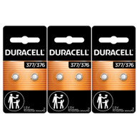 Duracell 377 1.5v Watch/electronic Battery 6 Count