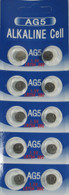 (10) AG5 393 LR754 SR754 Alkaline Battery Button Cell