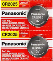 Panasonic Cr-2025 Lithium Coin Battery - Twin Pack