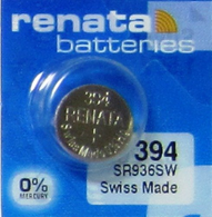 Renata Watch Battery 1.55V Swiss Made Batteries 394 SR936SW