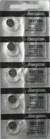 Energizer 397 / 396 (SR726SW, SR726W) Silver Oxide Watch Battery. On Tear Strip