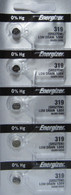 Energizer 319 Silver Oxide Watch Batteries 5 Batteries