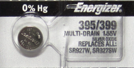 1 Pc Energizer 395 399 SR927SW AG7 LR927 Silver Oxide Battery