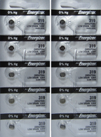 Energizer 319 Silver Oxide Watch Batteries 10 Batteries