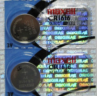Maxell CR1616 Battery Lithium 3V Coin Cell (2 Pack)