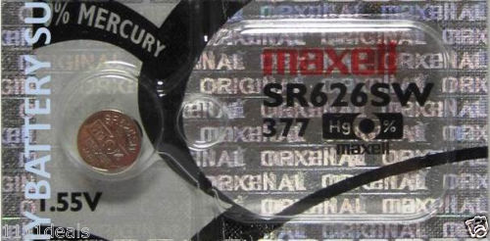 Original Maxell SR626SW 377 Silver Oxide 1.55V Battery Made In Japan - Foto 9