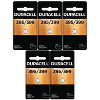 5 Pcs Duracell Silver Oxide 395 399 SR927SW Batteries