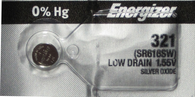 1 Energizer 321 SR616SW SR616 Silver Oxide Watch Battery